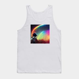 Live in a Rainbow Galaxy Tank Top